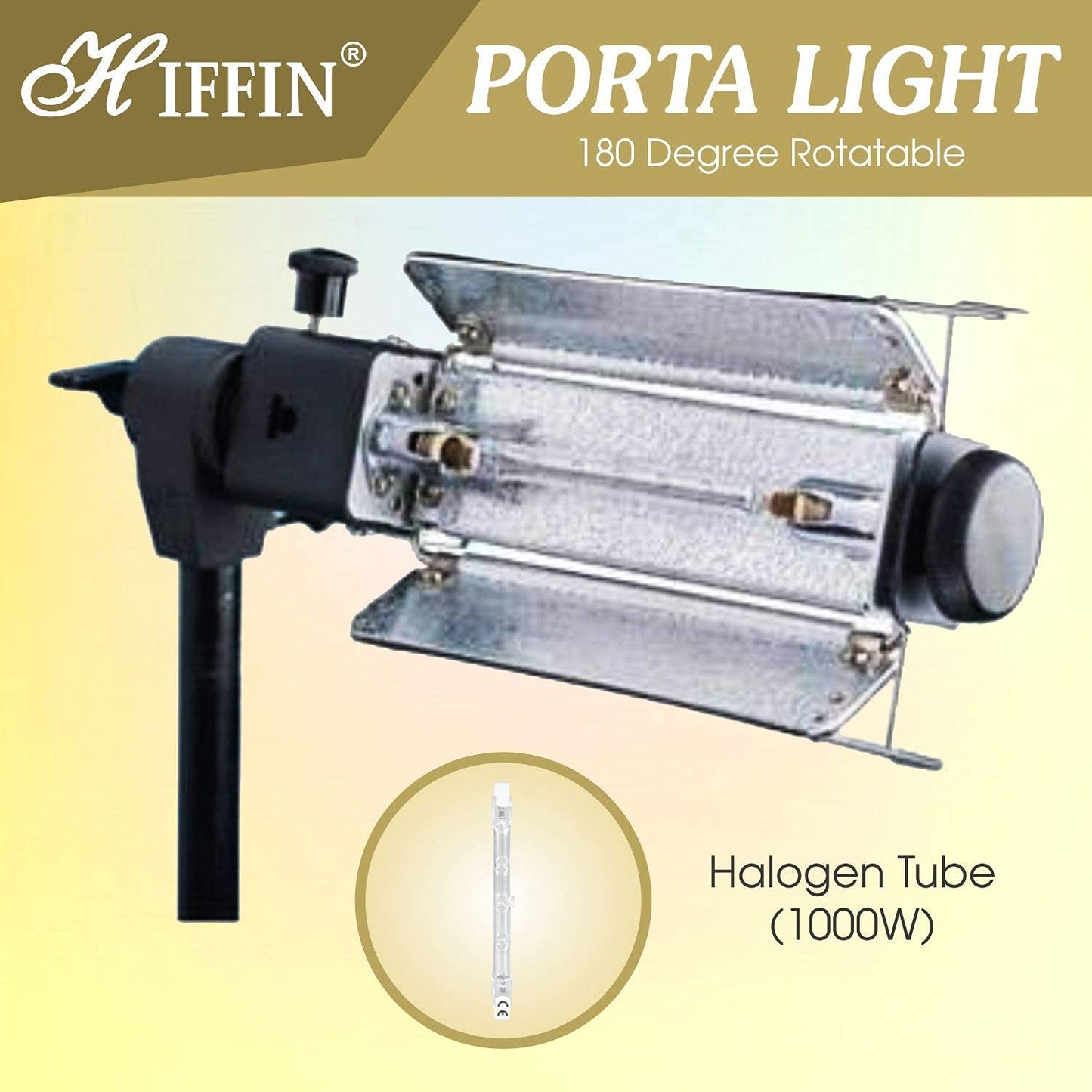 HIFFIN Extra-Heavy-Duty Porta Kit (14 feet) with Pair of Light Stands, Porta Lights and Umbrellas Professional Studio Setup