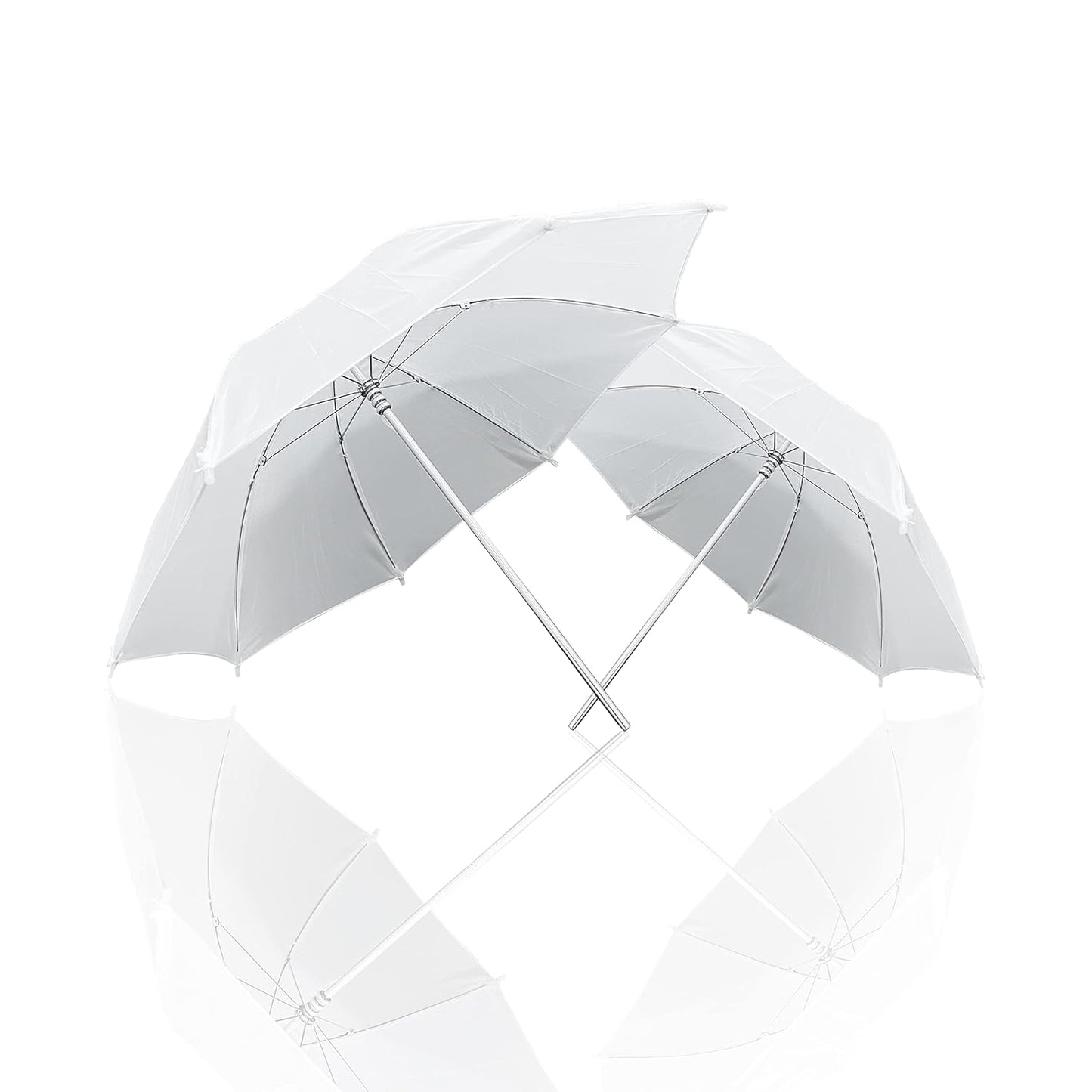 HIFFIN Professional White Umbrella 100cms 36 inch/91cm for Photography Studio LED Video Light Flash, Camera Flash Video Light Stand, Lighting Diffuser (Pack of 2Pcs)