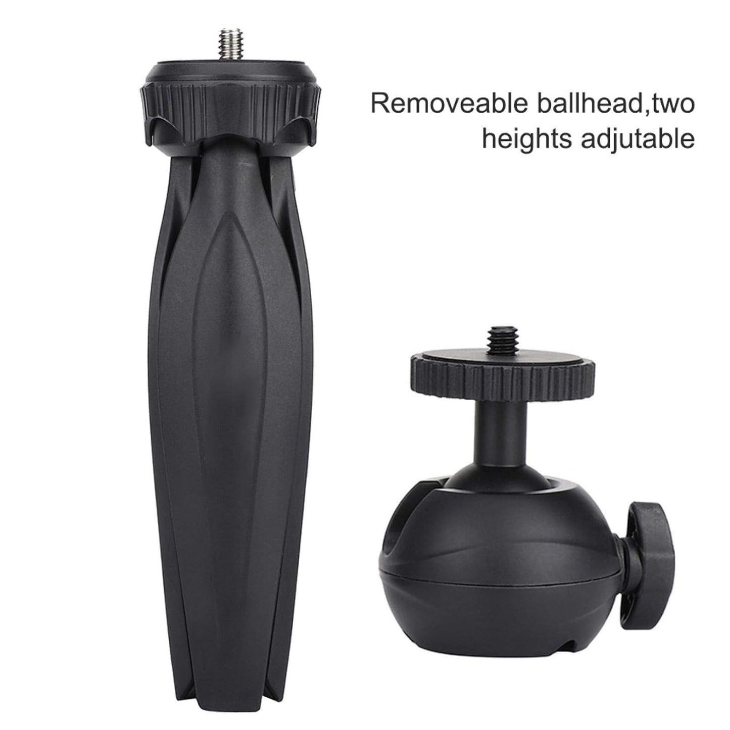 Ulanzi MT-03 Mini Tripod Pocket Desktop Tripod Mount with Removable 360° Ball Head and 45017 Screw ABS Material for Travel Photography