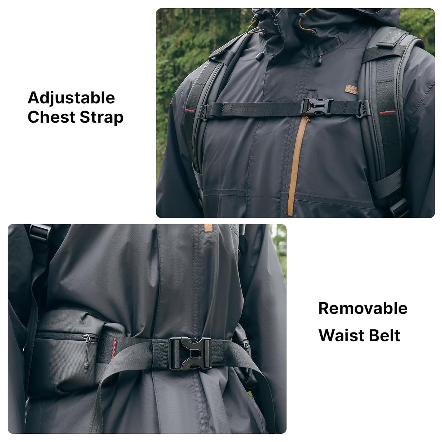 ULANZI BP10 35L Hardshell Camera Backpack, Professional Splash-proof Photography Camera Case Anti Theft Travel f Photographers Unisex Drone DSLR Mirrorless Camera Lens Tripod Holder 17'' Laptop Black