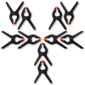 HIFFIN 10 PCS Photography Backdrop Support Spring Clamp 4.3"/11cm for Background Muslin, Canvas, Paper, Chromakey Screen, Heavy Duty Clip, Photo Studio, Backdrops Backgrounds Woodworking