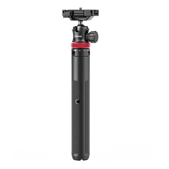 ULANZI MT-44 Extendable Phone Tripod, 44 Selfie Stick with 360° Ball Head, Compatible with iPhone, Sony, Canon, Gopro, Lightweight for Travel, Black