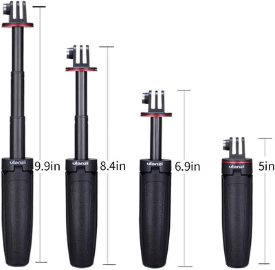 Ulanzi MT-09 Extention Vlog Tripod Mini Portable Handle Grip for Gopro Hero 8 7 6 5 GoPro max Black Session Osmo Action Camera