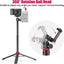 ULANZI MT-44 Extendable Phone Tripod, 44 Selfie Stick with 360° Ball Head, Compatible with iPhone, Sony, Canon, Gopro, Lightweight for Travel, Black