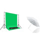 HIFFIN® Green Screen Backdrop with Stand, 8FT X 12FT Wide Green Screen Backdrop with 9 FT x 9 FT Wid