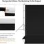 Hiffin White Black Screen Backdrop 8x12 ft, 2-in-1 Reversible Photography Backdrop Background, Chromakey Black Screen White Backdrop for Photoshoot Televison Zoom Live Streaming Black & White