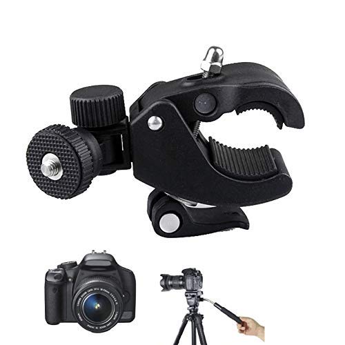 HIFFIN® Camera Super Clamp with 1/4"- 20 Threaded Head Compatible for LCD Monitor,DSLR Cameras,DV,Flash Light,Studio Backdrop,Bike, Microphone Stands, Music Stands,Tripod, Motorcycle,Rod Bar