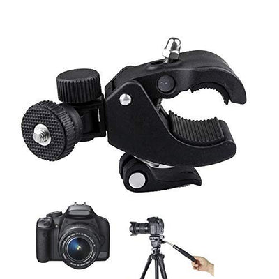 HIFFIN® Camera Super Clamp with 1/4"- 20 Threaded Head Compatible for LCD Monitor,DSLR Cameras,DV,Flash Light,Studio Backdrop,Bike, Microphone Stands, Music Stands,Tripod, Motorcycle,Rod Bar