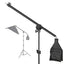 HIFFIN Photo Studio 9 FT Light Stand with 4.5 FT Boom Arm and Empty Sandbag for Supporting Softbox Lighting Photography Tripod with Carry Bag