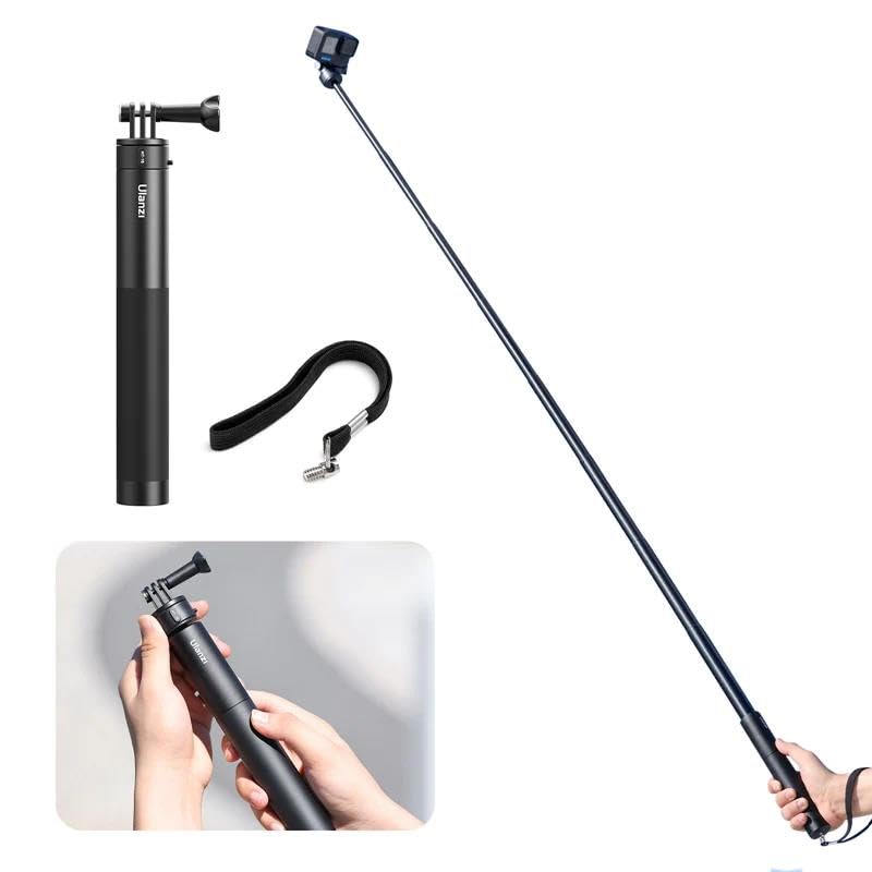 ULANZI MT-76, Go-Quick II 1.5m Magnetic Quick Release Selfie Stick | Lightweight Extendable Pole with Tripod Compatibility | Adjustable Handheld Stick for Smartphones & Action Cameras
