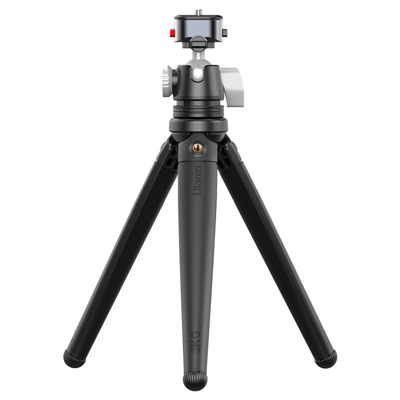 ULANZI MT-68 Claw Camera Flexible Tripod, Mini Quick Release Tripod Stand with 1/4'' Screw for Magic Arm, Universal Travel Desktop Selfie Stick for DSLR Compatible with Canon Nikon Sony Cameras Vlog