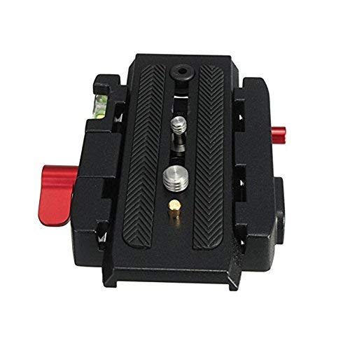 HIFFIN® Universal Quick Release Camera Adapter Mount System with Slide Plate with 1/4" and 3/8" Screws for Benro, Manfrotto & Other Professional Tripods (Quick Release Plate)