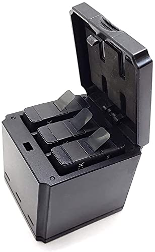 HIFFIN 3 Channel GP-FXD-901 Battery Charger Compatible with Go Pro Hero 11 10 9 Black Action Camera with USB Cable Hero 9 10 11 Black Accessories