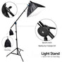 HIFFIN Photo Studio 9 FT Light Stand with 4.5 FT Boom Arm and Empty Sandbag for Supporting Softbox Lighting Photography Tripod with Carry Bag