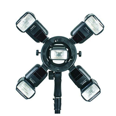HIFFIN® Triopo Tr-05 S-Type Bowens Mount Bracket Multi Shoe for Godox V1 Flash Softbox