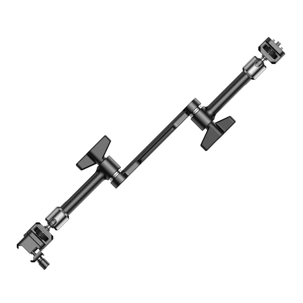ULANZI TA10 3-Section Magic Articulating Arm with Super Clamp, 360° Adjustable Aluminum Mount with 1/4"-20 Screw for Camera Monitor, LED Light, Microphone, Phone Rig & DSLR Accessories
