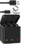 HIFFIN 3 Channel GP-FXD-901 Battery Charger Compatible with Go Pro Hero 11 10 9 Black Action Camera with USB Cable Hero 9 10 11 Black Accessories