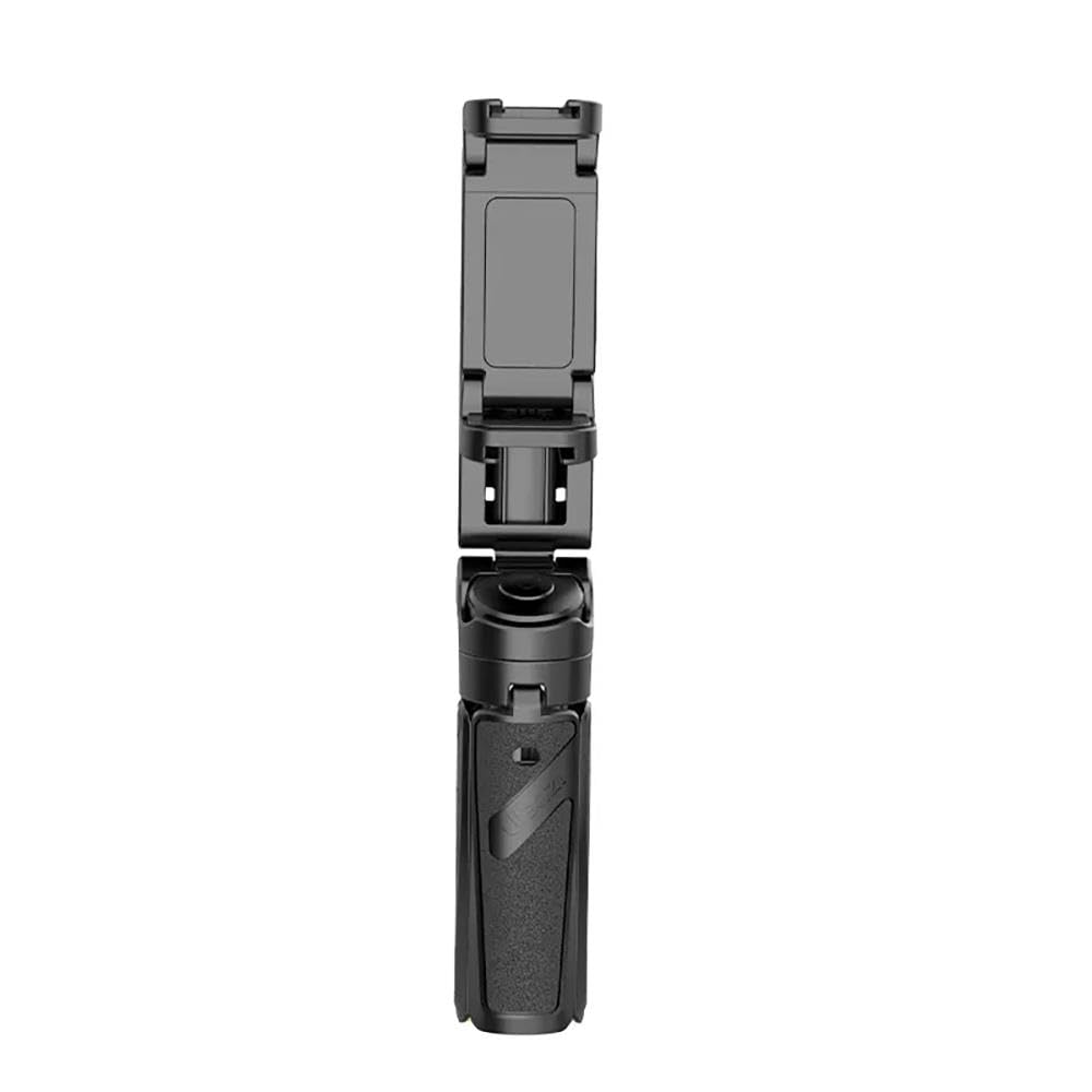 ULANZI Jj02 Selfie Stick Tripod,Extendable Grip Phone Tripod with Detachable Remote Pocket Size,3-in-1 Mini Phone Grip 2 Cold Shoe,10M/393.7'' Wireless Shutter,Vlog Livestreaming Photography,Black