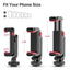 ULANZI Phone Tripod Mount ST-06S, Universal Smartphone Mount Adapter with 2 Cold Shoe, 360° Rotates and Adjustable Cell Phone Clip Clamp Holder, Compatible with iPhone, Samsung Galaxy and All Phones