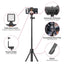 ULANZI MT-34 Extendable Pole Tripod, Selfie Stick with 2 in 1 Phone Clamp, Handle Grip 1/4" Universal Screw, Compatible iPhone 11 Pro Max XS Max X 8 7 Samsung Canon Nikon Sony Cameras, Black