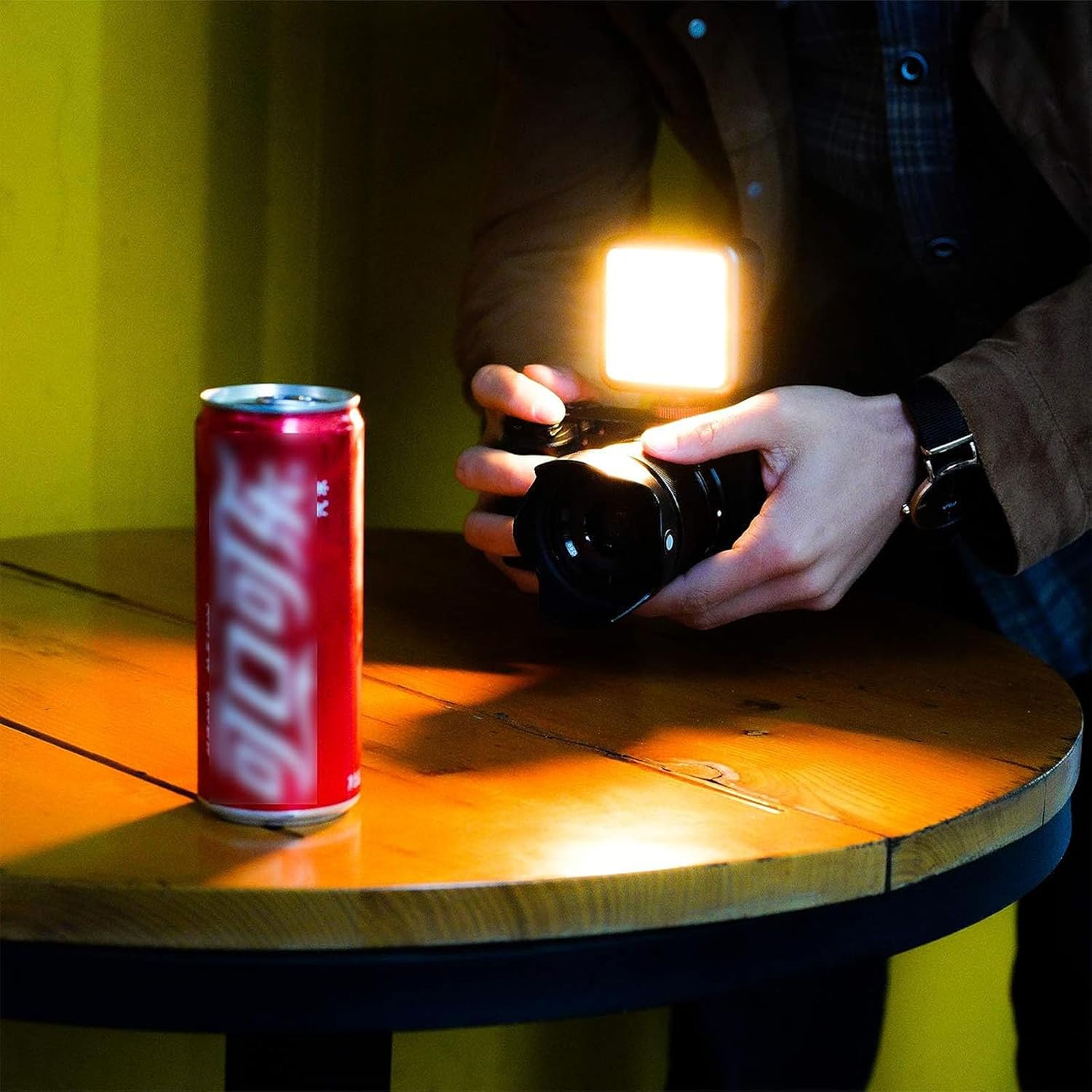 ULANZI VL49 RGB Video, LED Camera Light 360° Full Color Portable Photography Lighting with 3 Cold Shoe, 2000mAh Rechargeable CRI 95+ 2500-9000K Dimmable Panel Lamp Support, Black