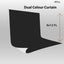 Hiffin White Black Screen Backdrop 8x12 ft, 2-in-1 Reversible Photography Backdrop Background, Chromakey Black Screen White Backdrop for Photoshoot Televison Zoom Live Streaming Black & White