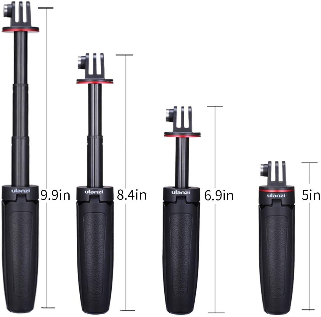 Ulanzi MT-09 Extention Vlog Tripod Mini Portable Handle Grip for Gopro Hero 8 7 6 5 GoPro max Black Session Osmo Action Camera