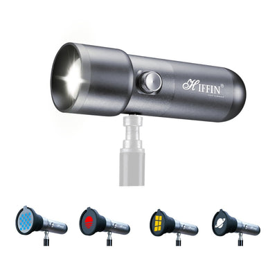 HIFFIN G-Flash RGB Photography Flashlight Portable Video Light LED Spotlight 7500mAh Battery 1–100% Dimming 4 Color Modes 20 GOBO Filters USB-C for Recording Studio Lighting, YouTube, Reels, Vlogging