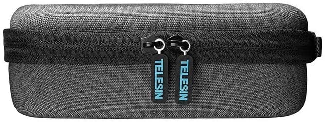 Hiffin TELESIN Carrying Case for Go pro Hero, DJI Osmo Pocket Action, Insta360 One X, More, Hard Protective Travel Bag with 4 Moveable Dividers for More Accessories, Black