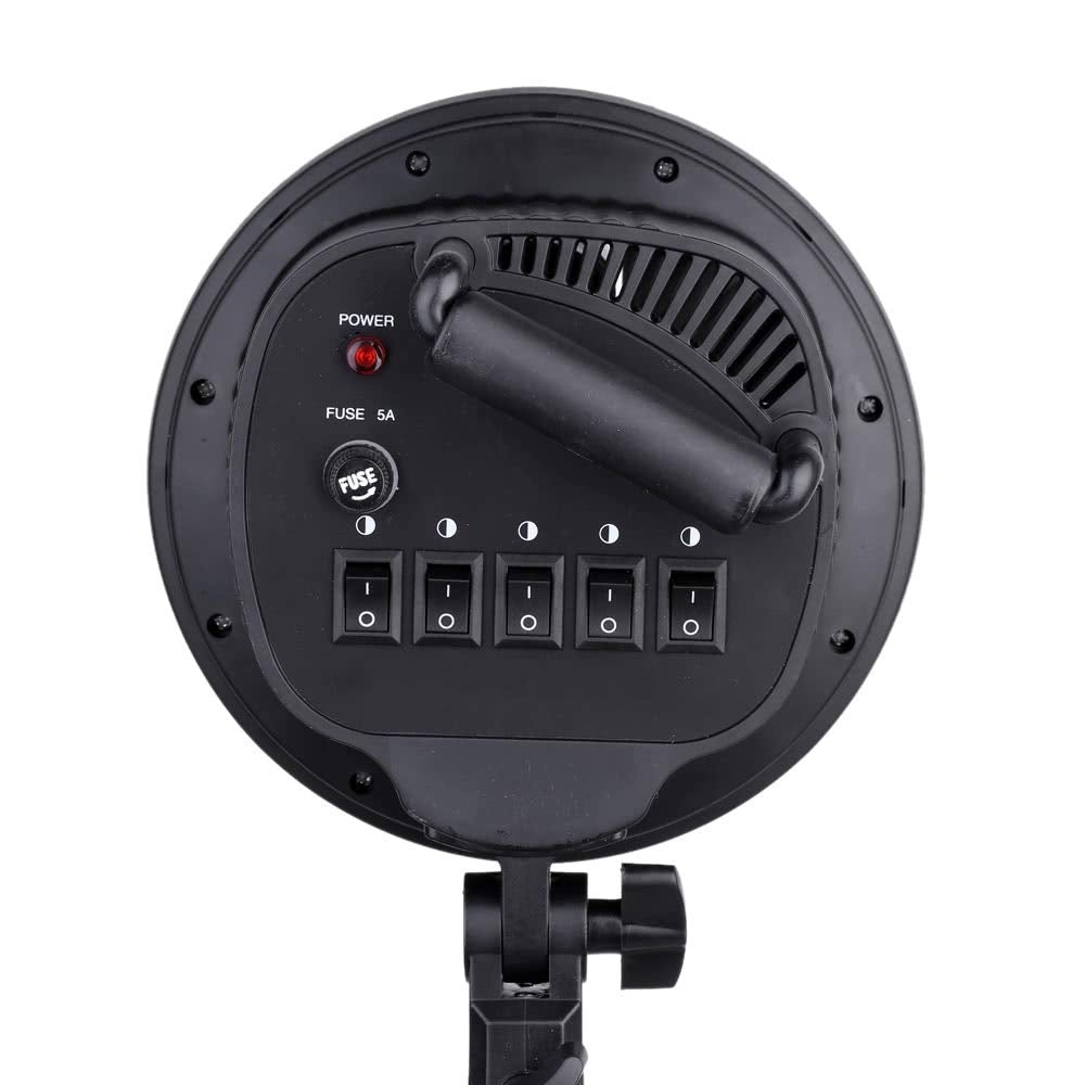 HIFFIN® Set Photography Equipment Kit 50cmx70cm Softbox with 5 in 1 E27 Photo Studio Bulb Holder Base Socket Lamp Bulb Holder Adapter for Photo Video Studio Softbox Video Light - Black