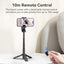 ULANZI Jj02 Selfie Stick Tripod,Extendable Grip Phone Tripod with Detachable Remote Pocket Size,3-in-1 Mini Phone Grip 2 Cold Shoe,10M/393.7'' Wireless Shutter,Vlog Livestreaming Photography,Black