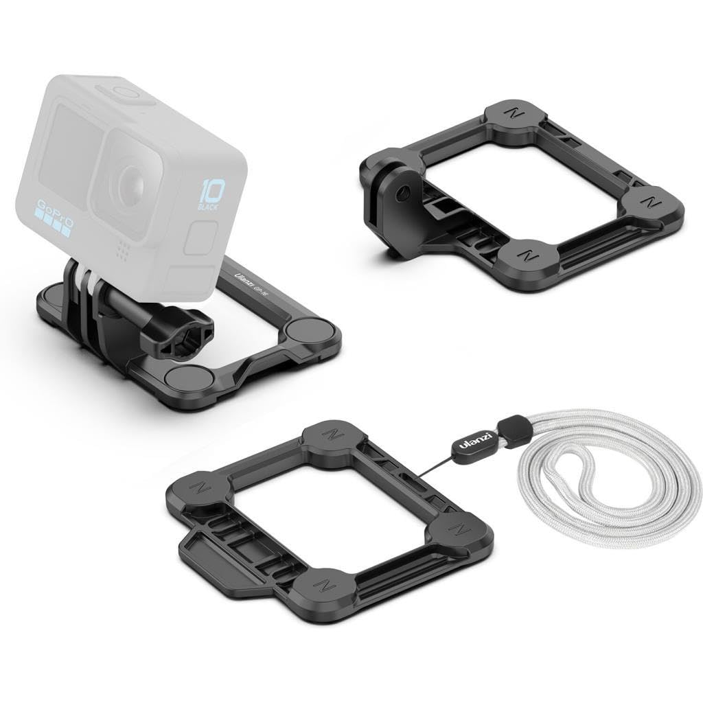 Ulanzi GP-16 Magnetic Action Camera Quick Release Bracket Gopro Accessories Release Bracket Adapter for Go Pro Hero 10 9 8