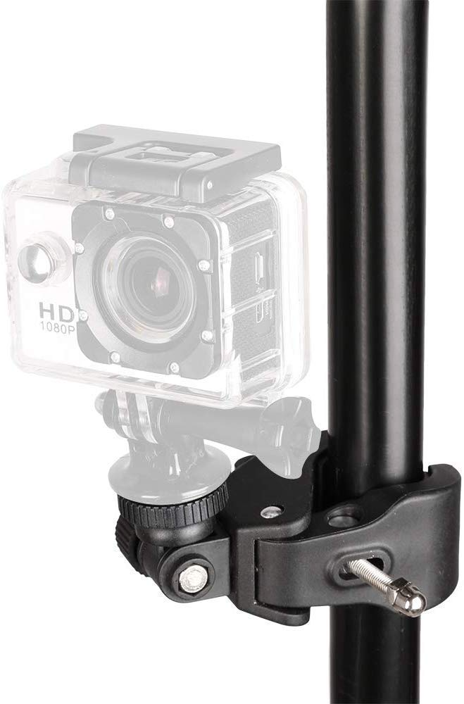 HIFFIN® Camera Super Clamp with 1/4"- 20 Threaded Head Compatible for LCD Monitor,DSLR Cameras,DV,Flash Light,Studio Backdrop,Bike, Microphone Stands, Music Stands,Tripod, Motorcycle,Rod Bar