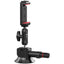 ULANZI SC-01 Suction Mount 3" for Vlogging Action Camera Car Mount w Smartphone Clamp for iPhone 14 13 Pro Max, 1/4" Magic Arm Adapter Mount Desk Suciton Mount for Car Windshield Window