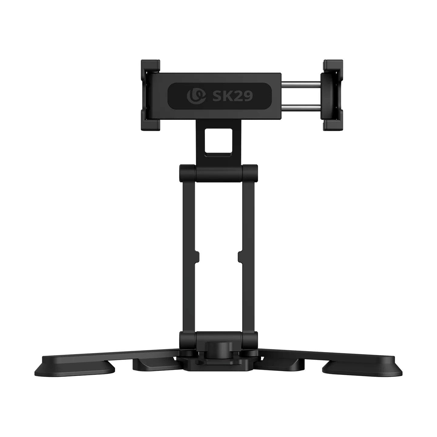 ULANZI SK29 5-in-1 Phone Holder & Mini Tripod with Clamp, Premium Aluminum Mobile Stand with Adjustable Angle, 1/4” Screw Mount for Tripod, Vlogging, YouTube & Video Calls (Black)