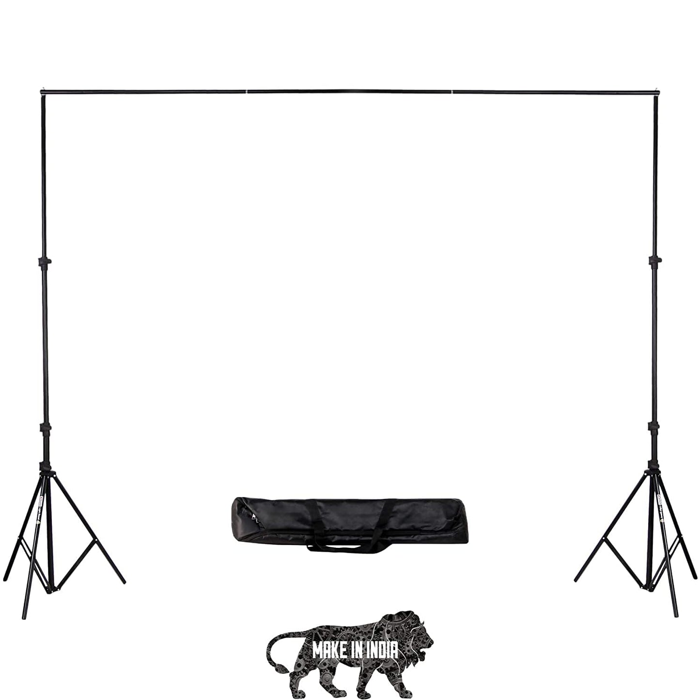 HIFFIN® Studio Background Stand Kit (9ft X 9ft) for Backdrop Photography and Videography, Height Adjustable, Portable and Foldable Stand Kit with Carry Bag