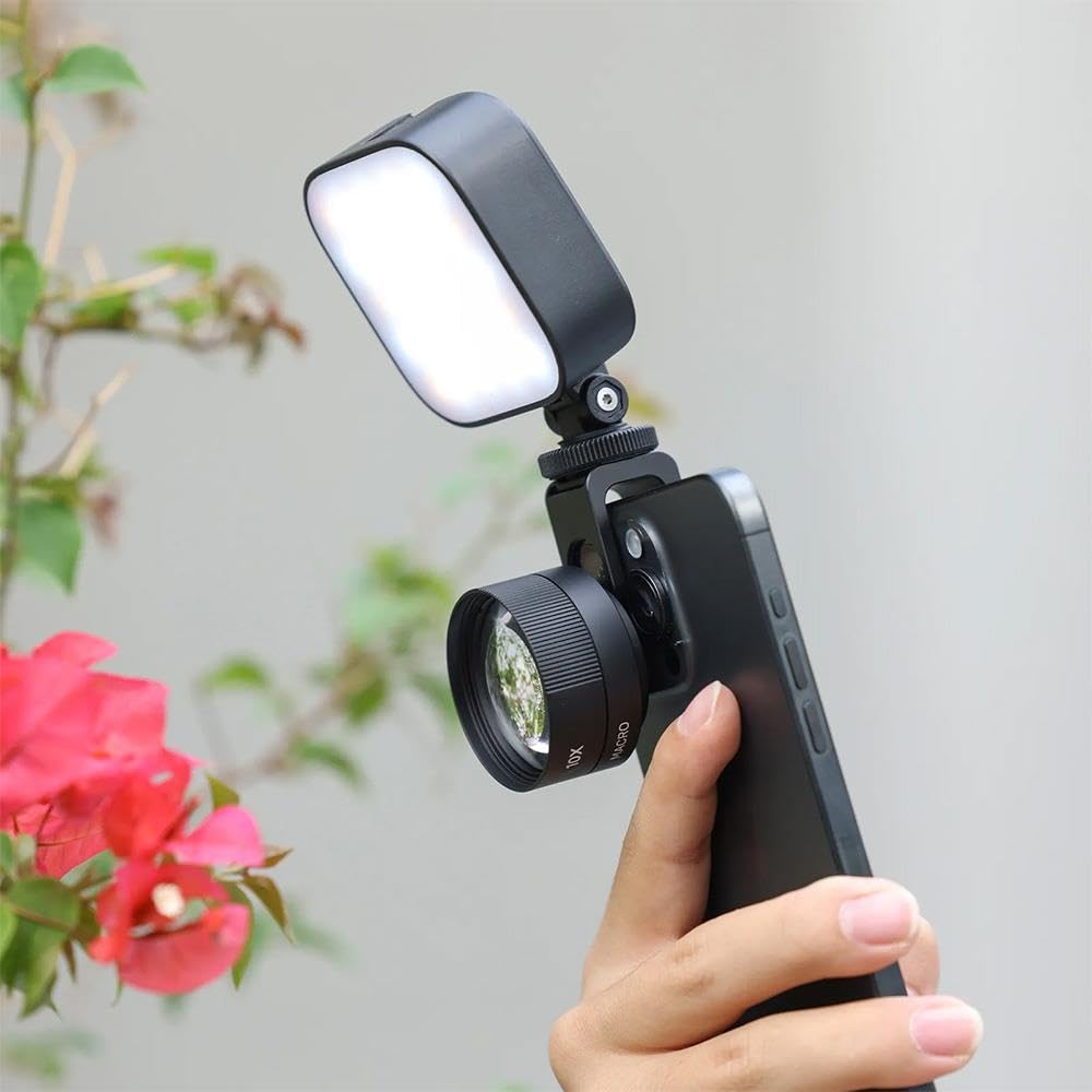 ULANZI CL-003 75mm Macro Phone Camera Lens | 10X HD Macro Lens for Smartphones | 17mm Thread Mobile Lens with Universal Clip | Compatible with iPhone, Samsung, Android for Close-Up Photography.