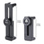 ST-02L Vlog Phone Tripod Mount w Cold Shoe Mount 1/4'' Screw, Aluminum Phone Holder Clamp Adapter Apply for Microphone LED Video Light for iPhone Samsung OnePlus Pro Vlogging Setup
