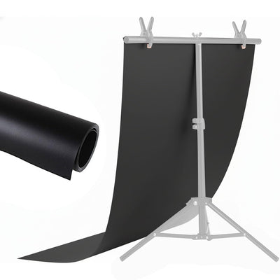 HIFFIN 60x120cm Black PVC Photography Backdrop – Matte Vinyl Non-Reflective Background for Product, Food & Studio Shooting | Durable, Waterproof & Perfect for Professional Photography