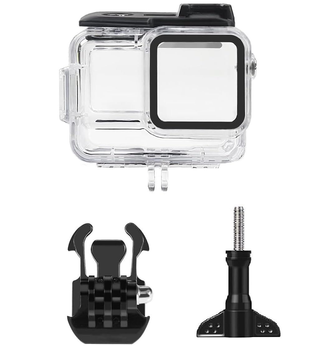 HIFFIN 60M(197ft) Waterproof Housing Case Compatible with Insta360 Ace Pro, Accessories for Insta 360 Ace Pro Waterproof Case, Protective Underwater Dive Housing Shell with Bracket Accessories