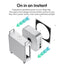 ULANZI QT01 Mac mini Case, Aluminum Case Compatible with 2024 Mac mini M4/M4 Pro, Heat Dissipation Aluminum Mac mini M4 Mount Rack, Mac mini M4 Holder Anti-Scratch Shockproof Portable Small Stand