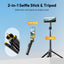 ULANZI SK26 Magnetic Phone Tripod 44.5‘’, 2-in-1 Selfie Stick Tripod Stand with Remote 33Ft, Portable Magnet Extendable Cell Phone Tripod Stand for Vlog/Travel/Video Recording/Streaming/Selfies