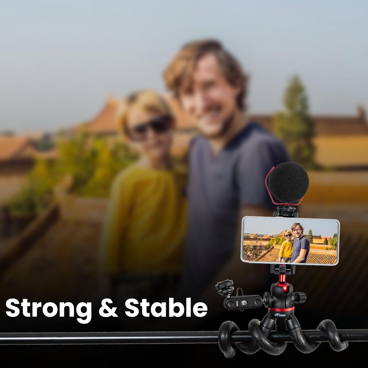 HIFFIN Htr-11 Flexible Gorilla Tripod for Cameras, Smartphones & Action Camera | Camera Tripod with Phone Holder | Portable & Lightweight, Ideal for Vlogging, Photography, and Outdoor Adventures
