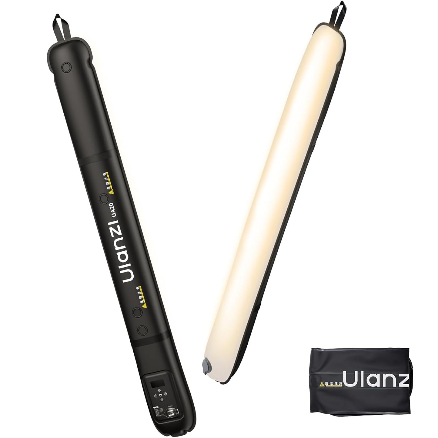 Ulanzi UA20 20W Bi-Color Inflatable Tube Light, Portable Handheld Magnetic 2700K to 6500K CRI 95+ Air Video Streaming Light 1/4" Mount Photography Lighting Stick