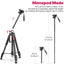 ULANZI VT-02 Metal Camera Tripod | Heavy Duty, Portable & Adjustable Stand for DSLR, Smartphone & Vlogging | Strong, Compact & Travel-Friendly