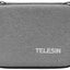 Hiffin TELESIN Carrying Case for Go pro Hero, DJI Osmo Pocket Action, Insta360 One X, More, Hard Protective Travel Bag with 4 Moveable Dividers for More Accessories, Black