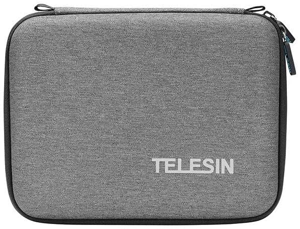 Hiffin TELESIN Carrying Case for Go pro Hero, DJI Osmo Pocket Action, Insta360 One X, More, Hard Protective Travel Bag with 4 Moveable Dividers for More Accessories, Black