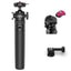 ULANZI MT90 Action Camera Tripod Stand Vlog Handle Grip with Quick Release, Ball Head & Cold Shoe, Camera Desktop Tripod for Action Cameras & Small Cameras