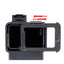 ULANZI V2 Protective Housing Case Vlogging Frame Cage Mount with Microphone Cold Shoe Compatible for GoPro Hero 7 6 5 Vlog Setup Action Camera Accessories
