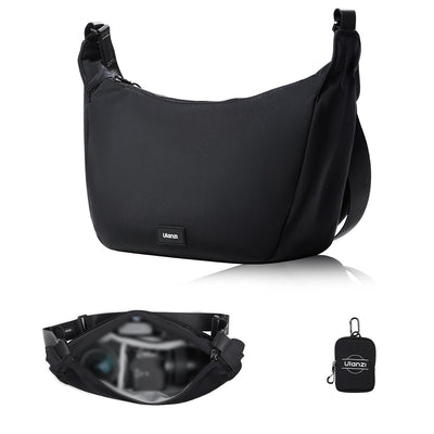 ULANZI Camera Case, Shoulder Bag, Stylish with Dividers, Lightweight Storage Bag for DSLR Camera, Camera Accessories, Travel, Outdoor, Photography Bag, Black, Lightweight and portable